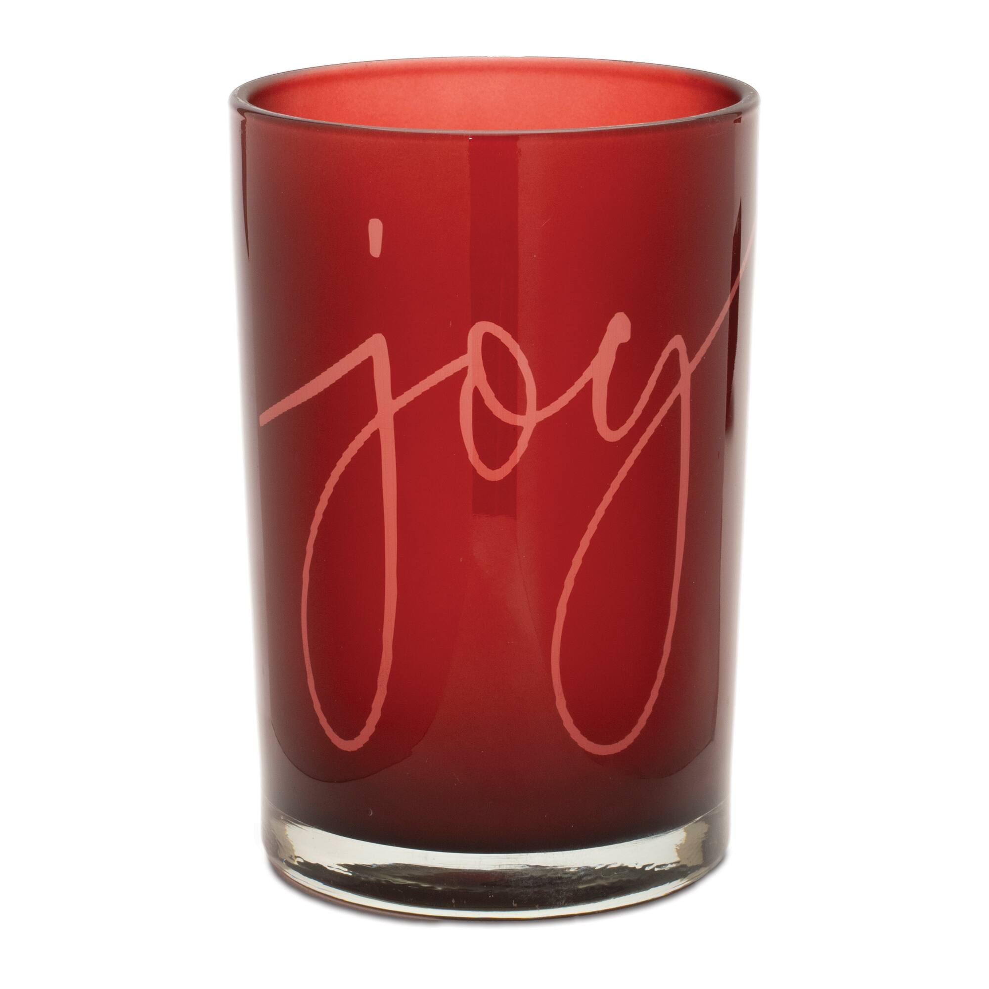 Joy Glass Pillar & Votive Candle Holder Set